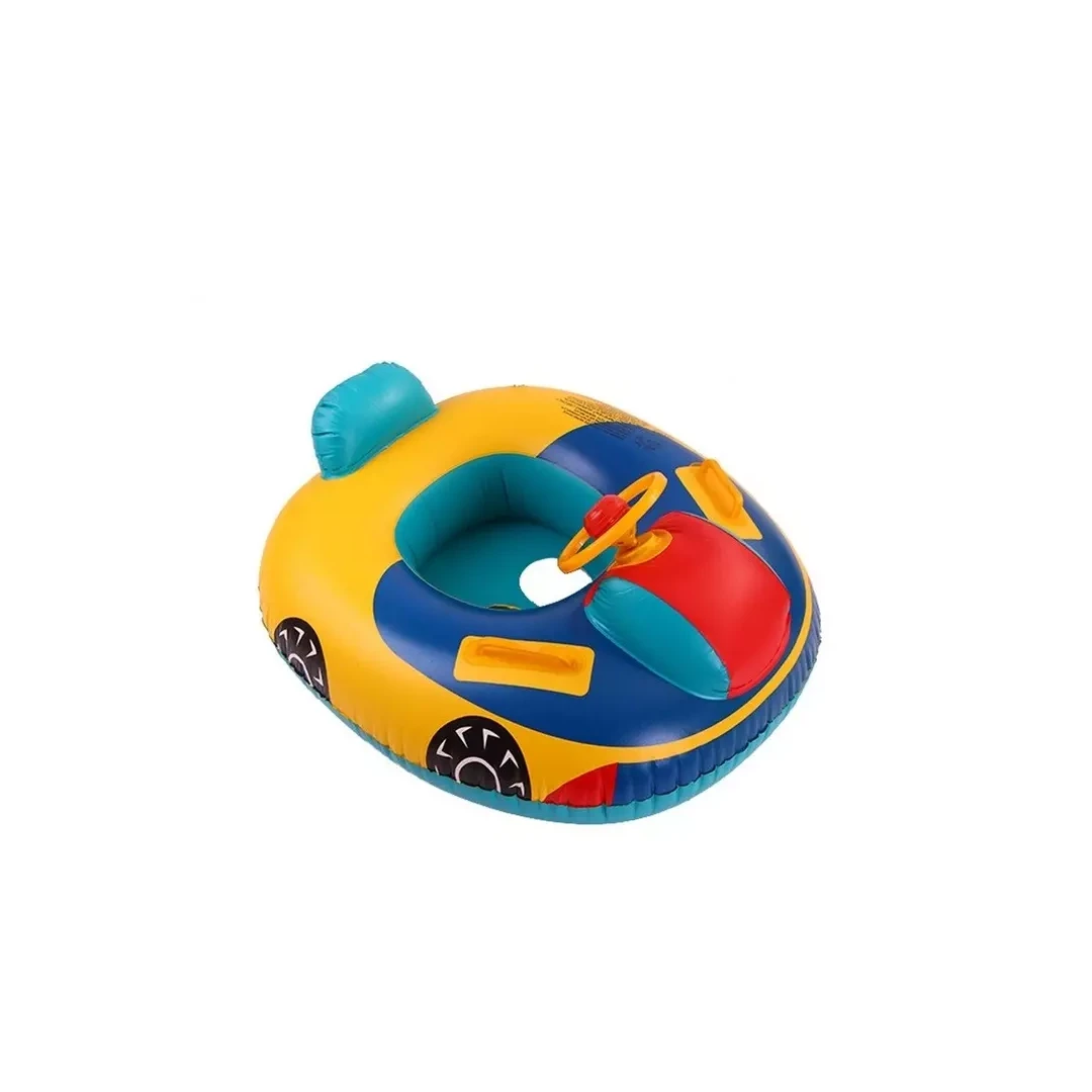 Colac gonflabil pentru copii , forma de masina cu volan si manere,80 x 60 , multicolor, Gonga® Multicolor - 