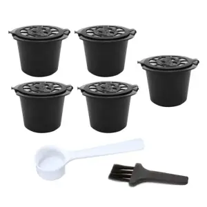 Set 5 capsule reutilizabile pentru cafea, Gonga® Maro - 
