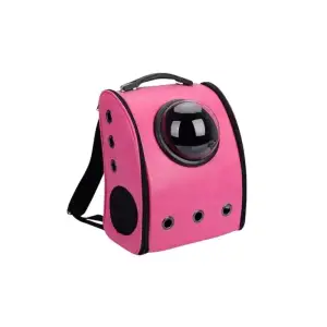 Rucsac transport animale de companie, tip capsula astronaut, Gonga® Roz Pink - Rucsacul tip capsula reprezinta cel mai portabil mod de a-l lua peste tot cu tine pe prietenul necuvantator.