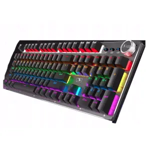 Tastatură mecanică RGB, model BK1000, Gonga® Negru - Achizitioneaza tastatura de gaming, mecanica, RGB pentru calculator. Nu rata ultimele oferte!