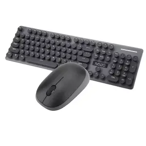 Kit mouse si tastatura wireless, N520, Gonga® Negru - Achizitioneaza tastatura si mouse pentru calculator atat pentru office cat si productivitate. Nu rata ultimele oferte!