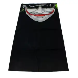 Masca bandana Joker, din neopren, fata trista Negru - 