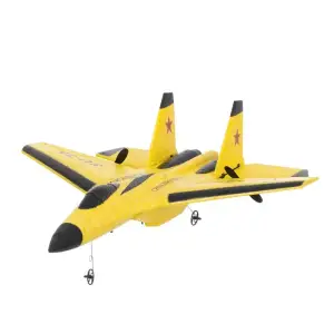 Avion de luptă SU-35, cu telecomanda, galben, Gonga® Galben - 