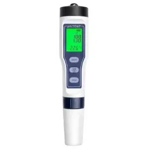 Tester 2in1, pH-ul apei și temperatura acesteia intre 0,19 ° si 60 °, Gonga® Alb - 