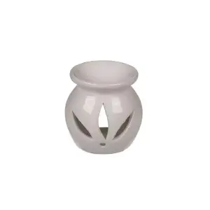 Arzator din ceramica pentru lamanari sau uleiuri esentiale, Gonga® Alb - 