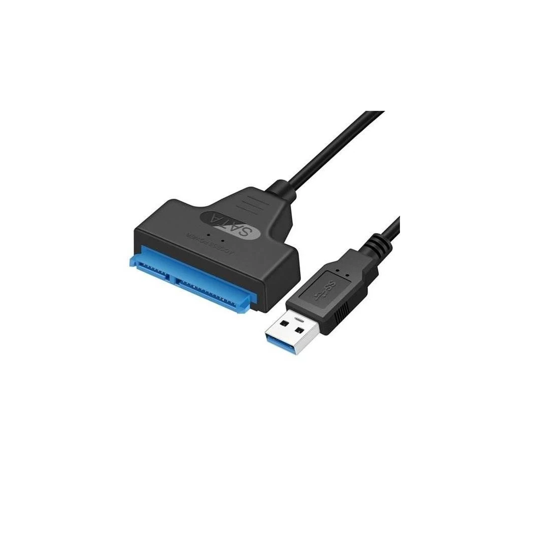 Adaptor cu cablu USB 3.0 - SATA3 pentru HDD 2,5" - <p> Adaptor pentru conectori USB 3.0, pentru conectarea cu hard disk-uri SATA 3.0,se poate conecta si cu hard disk-uri HDD   de 2,5" (nicidecum de 3,5"). Sunt suportate si versiunile mai vechi de porturi, USB 2.0 si 1.1. Interfata USB 3.0 are un   randament maxim de pana la 5 Gb/s si serveste pentru transferul si backup-ul foarte rapid de date.</p>
