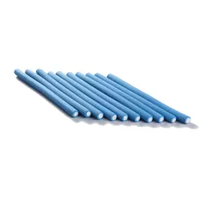 Bigudiuri flexibile albastre 1.4*23cm Ihair Keratin 10 buc - 