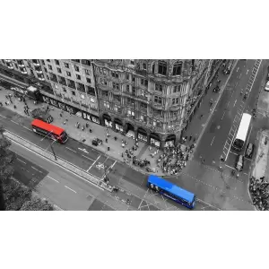 Tablou Canvas,Londra, Autobuz rosu si albastru, 90 x 50 cm, Rama lemn, Multicolor - <p>Tablou Canvas,Londra, Autobuz rosu si albastru, 90 x 50 cm, Rama lemn, Multicolor</p>