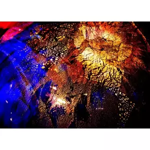 Tablou Canvas,Abstract culori 3, 70 x 50 cm, Rama lemn, Multicolor - 