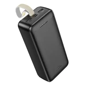 Baterie Externa 2x USB, Type-C, Micro-USB, 2A, 30000mAh Hoco Smart (J111B) Negru - 