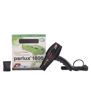 Uscator profesional de par Parlux 1800 Eco 1420W, 4 setari temperatura, 2 setari de viteza, Negru - 