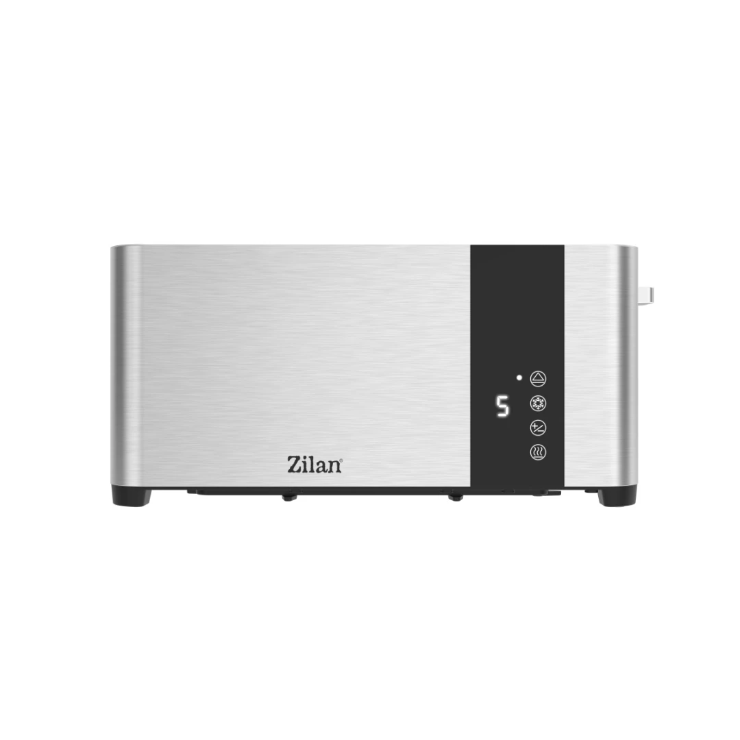 Prajitor de paine Zilan ZLN6234 Argintiun, ecran digital si tactil, putere 1400W, inox - 