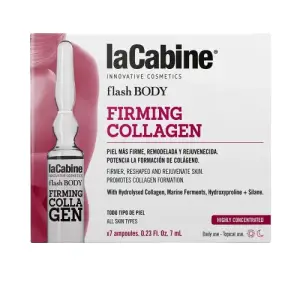 Set fiole corp pentru stimularea sintezei colagenului, laCabine Firming Collagen, 7 x 7 ml - 