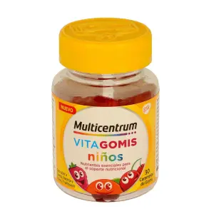 Supliment nutritiv Multicentrum Vitagomis pentru copii, multi-vitamine, pentru copii de la 4 ani si peste, Set 3 x 30 buc. - 