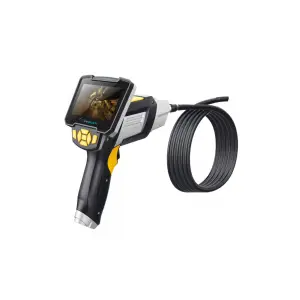 Camera de inspectie endoscop profesionala, 4.3", Full HD, cablu 5 metri, 64GB, lentila 8mm, 15 FPS, Negru - 