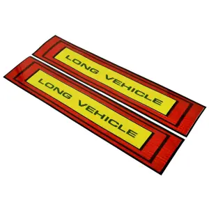 Set sticker reflectorizant pentru camion " LONG VEHICLE " 50 x 10cm - 