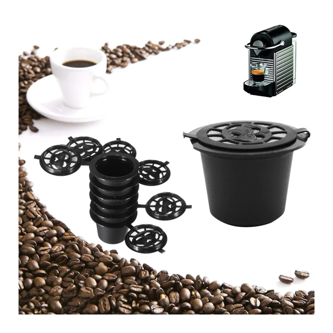 Set 5 capsule reutilizabile pentru Aparatele de Cafea Nespresso (Espressoare - 