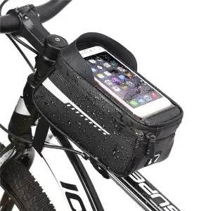Suport Telefon IMPERMEABIL tip Geanta, montaj pe Motocicleta sau Bicicleta - 