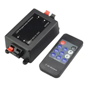 Dimmer / comutator wireless pentru Banda LED cu Telecomanda, 12V - 24V - 