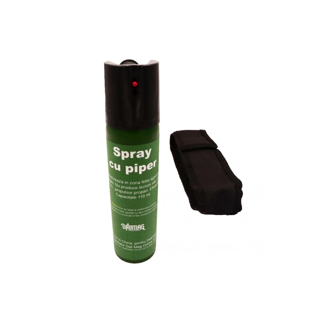 Spray Piper Lacrimogen Paralizant  Dalimag , 110 ml, Husa - 