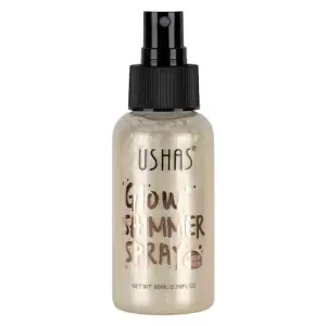 Iluminator de corp, Ushas, Glow Shimmer Spray, 01, 80 ml - 