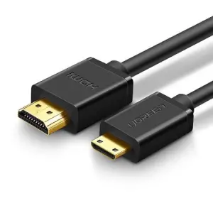 Cablu Mini HDMI la HDMI Bidirectional, Ugreen 10195 HD108, 4k@60Hz, Negru - 1.5 m - 