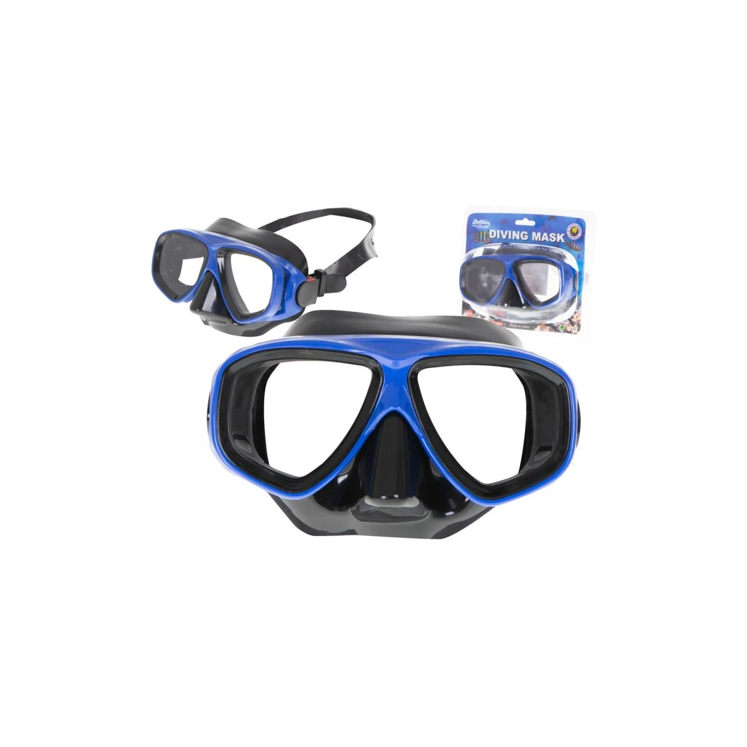 Ochelari de tip Masca pentru inot si scufundari pentru copii si adolescenti, dimensiune reglabila, culoare Albastru - 