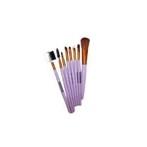Pensule machiaj, Makeup Brush, 8 pensule Lila - 