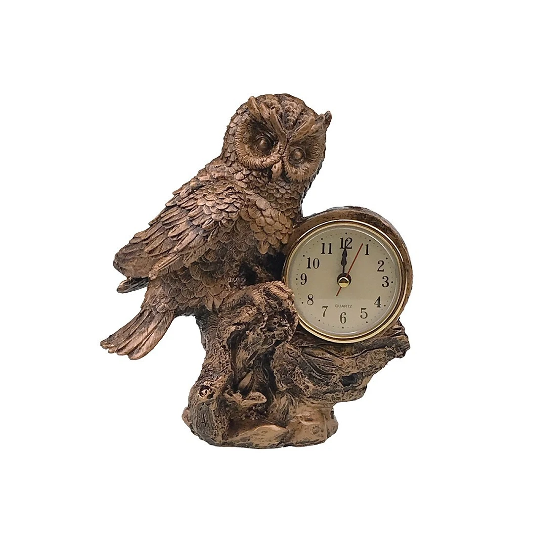 Ceas de masa in forma de Bufnita, Maro, 18 cm, 1353H - 
