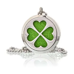 Colier Aromatherapy - Four Leaf Clover, 30mm - 