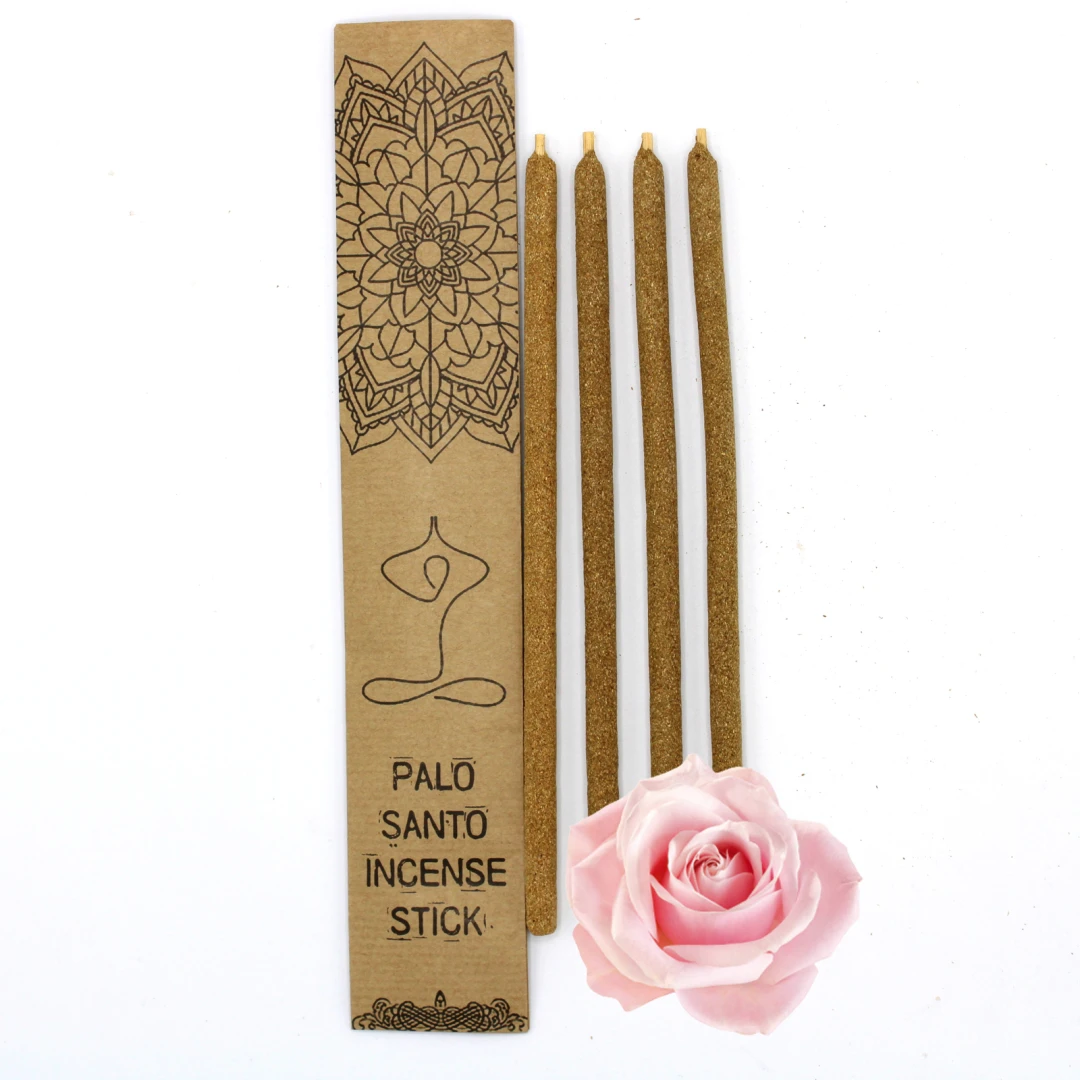 Bețișoare parfumate Premium - Palo Santo și Trandafir - 
