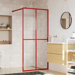 Paravan de duș walk-in, 90 x 195 cm, sticlă ESG transparentă - Aduceți un aspect proaspăt în estetica băii dumneavoastră, cu acest perete de duș walk-in modern, cu sticlă ESG! Material premium: Paravanul de duș es...