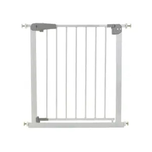 Poarta de siguranta pentru caini, copii, PROpets, bariera scari, dimensiuni ajustabile 76 - 83 cm, culoare Alb - 