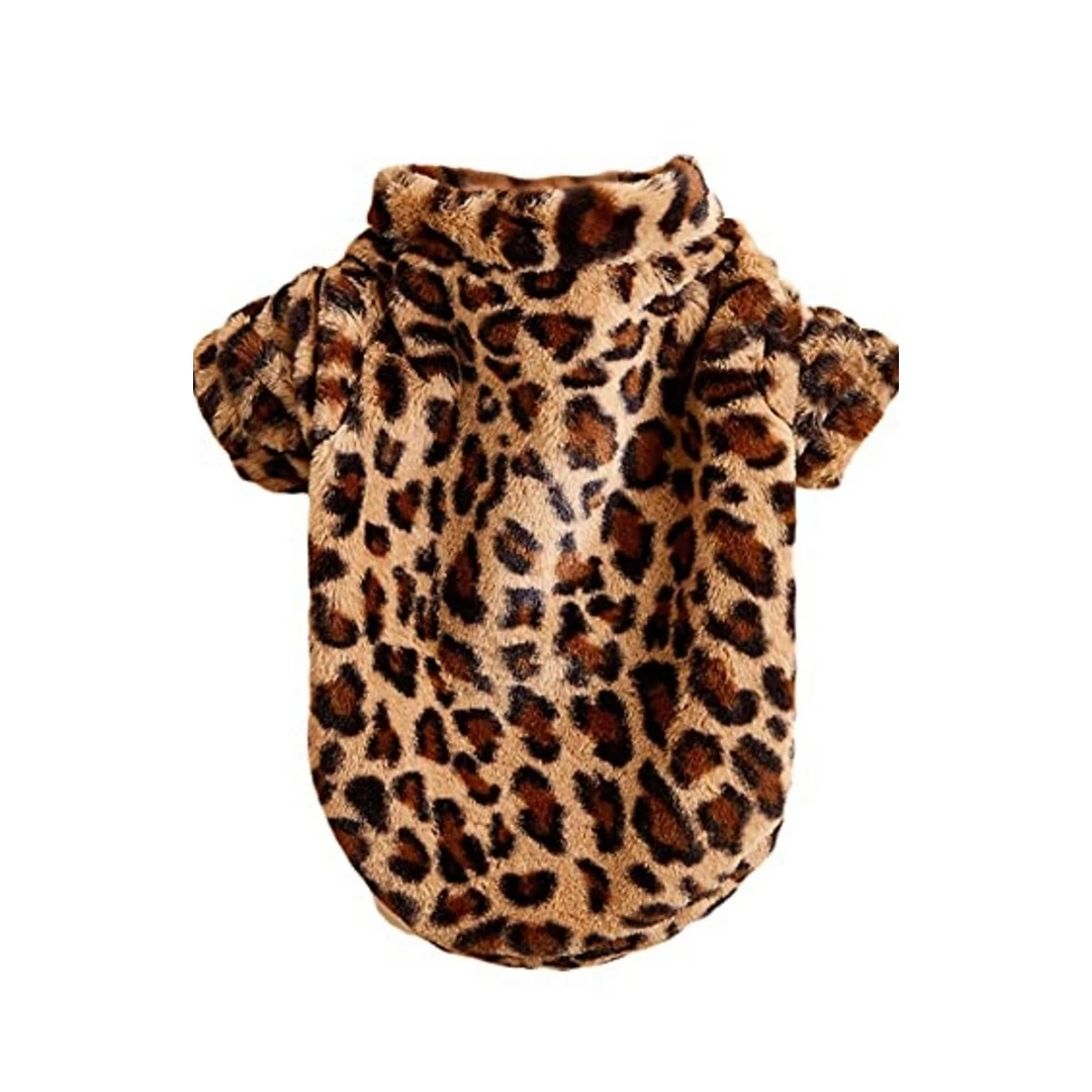 Bluza animal print cu fermoar, PROpets, eleganta, pentru caini, pisici, S - 
