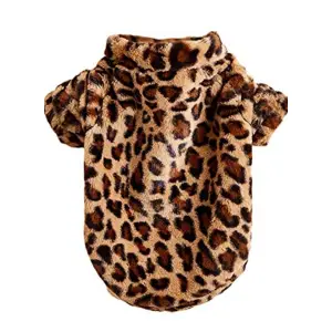 Bluza animal print cu fermoar, PROpets, eleganta, pentru caini, pisici, XL - 