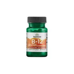 Swanson Vitamin B12 Methylcobalamin, 5000mcg - 60 tablete - 