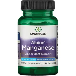 Swanson Albion Chelated Manganese 10mg - 180 Capsule (Mangan chelat) - 