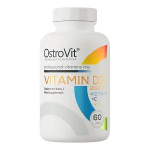 OstroVit Vitamin D3 2000 IU + K2 MK-7 + VC + Zinc - 60 Capsule - 