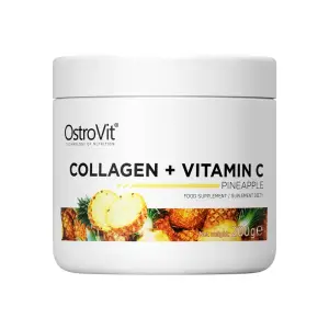 OstroVit Colagen Hidrolizat + Vitamina C, pulbere, piersici, 200 grame - 