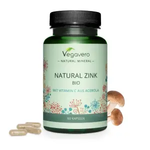 Vegavero Natural Zinc & Vitamin C, 60 Capsule - 