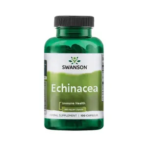 Swanson Echinacea 400 mg - 100 Capsule (Supliment cresterea imunitatii, impotriva racelii) - 