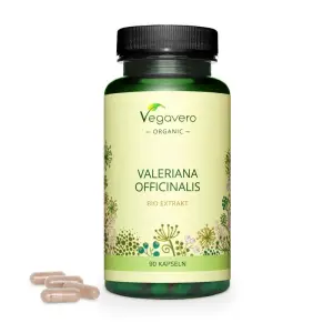 Vegavero Organic Valerian Root Extract, 90 Capsule (Extract din radacina de valeriana) - 
