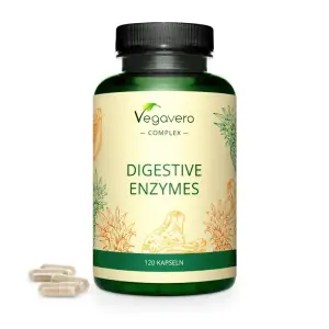 Vegavero Digestive Enzymes Complex, 120 Capsule (Complex de enzime digestive) - 