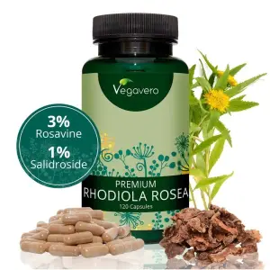 Vegavero Rhodiola Rosea Premium Extract 120 capsule - 