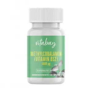 Vitabay Metilcobalamina, Vitamina B12, 5000 mcg, 60 Tablete vegane, 200.000% doza zilnica - 