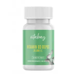 Vitabay Vitamina D3 - 20.000 UI - 120 Tablete vegane - 