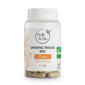 Belle&Bio Ginseng Rosu Bio 120 capsule (Creste energia, tonic natural, creste potenta) - 