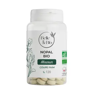 Belle&Bio Nopal Bio 120 Comprimate, Reduce foamea, regleaza glicemia - 