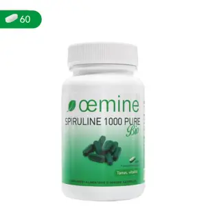 Oemine Spirulina 1000 mg, 60 comprimate - 