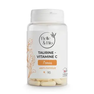 Belle&Bio Taurina + Vitamina C 90 Capsule, Reduce oboseala, creste energia - 